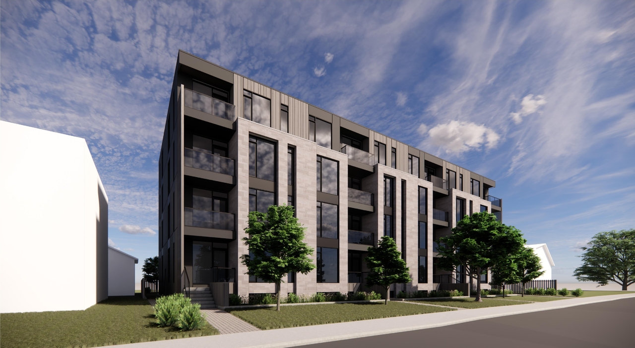 Rendering of building from page 6 of the file '2024-12-23 - Design Brief - D07-12-24-0177'