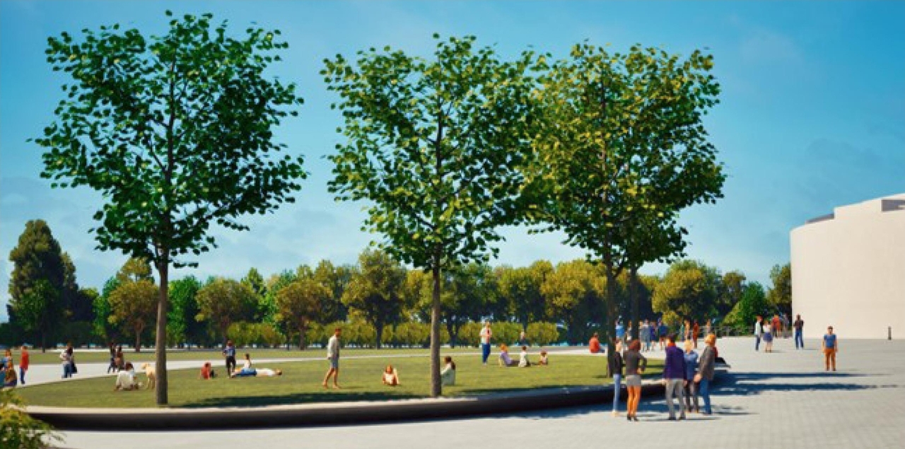 Rendering of building from page 33 of the file '2025-01-10 - Urban Design Review Panel Report - D07-12-24-0178'