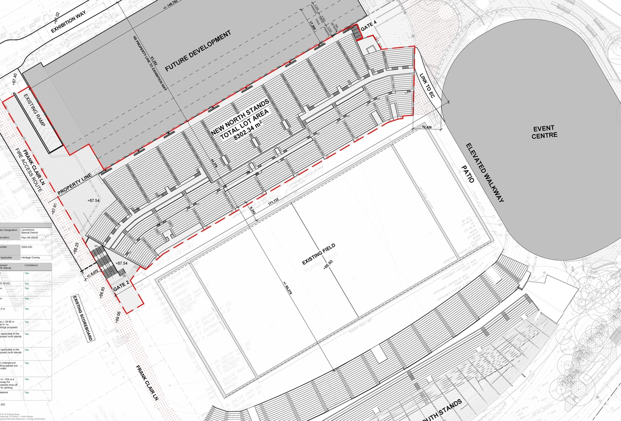 Construction site plan for project from page 42 of the file '2025-01-10 - Urban Design Review Panel Report - D07-12-24-0178'