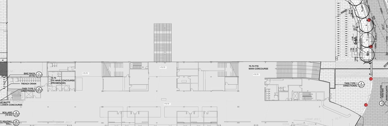 Construction site plan for project from page 52 of the file '2025-01-10 - Urban Design Review Panel Report - D07-12-24-0178'