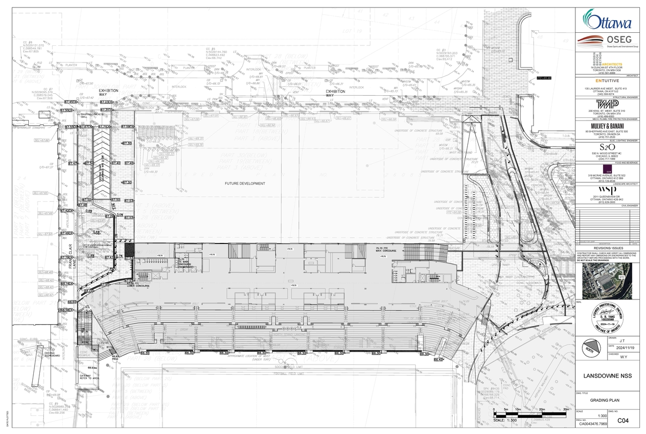 Construction site plan for project from page 53 of the file '2025-01-10 - Urban Design Review Panel Report - D07-12-24-0178'