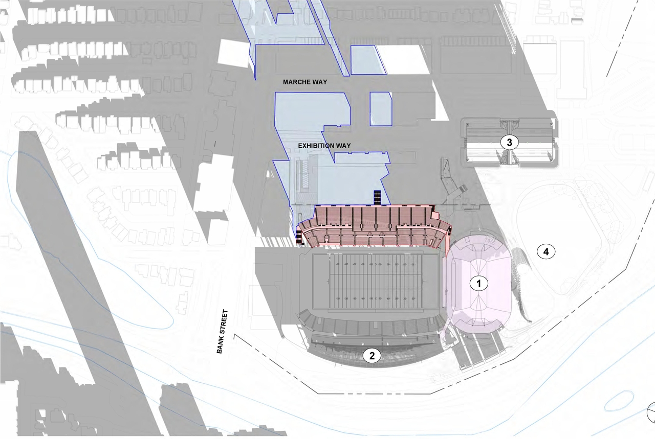 Construction site plan for project from page 68 of the file '2025-01-10 - Urban Design Review Panel Report - D07-12-24-0178'