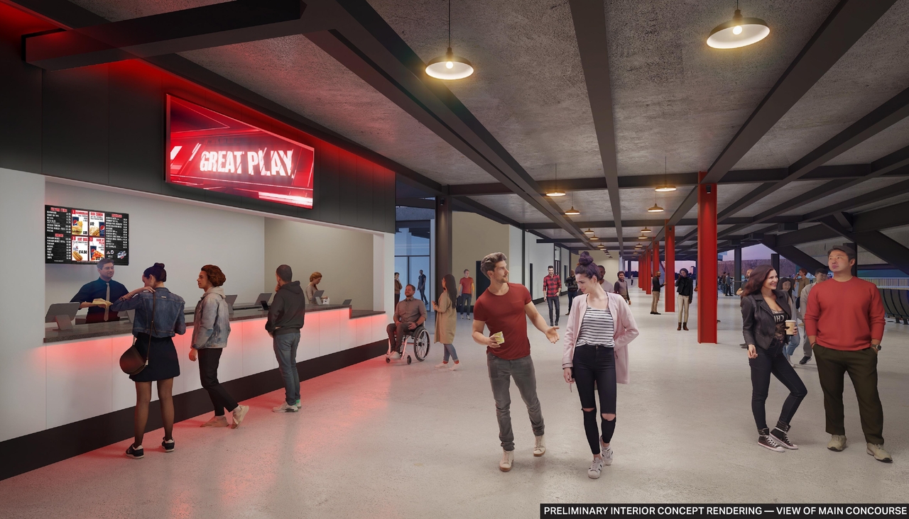 Rendering of building from page 30 of the file '2025-03-06 - Urban Design Brief NNS - D07-12-24-0178'