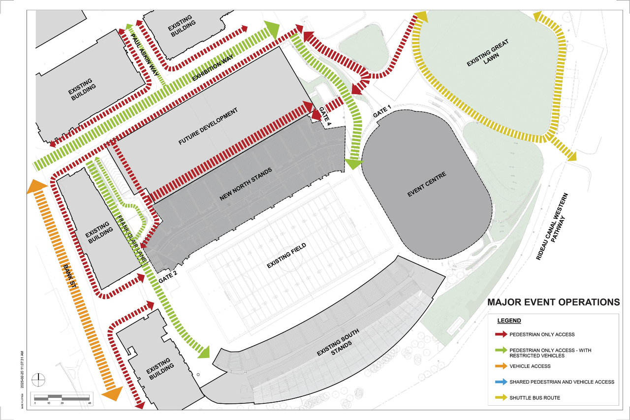 Construction site plan for project from page 40 of the file '2025-03-06 - Urban Design Brief NNS - D07-12-24-0178'