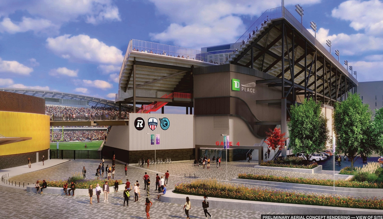 Rendering of building from page 6 of the file '2025-03-06 - Urban Design Brief NNS - D07-12-24-0178'