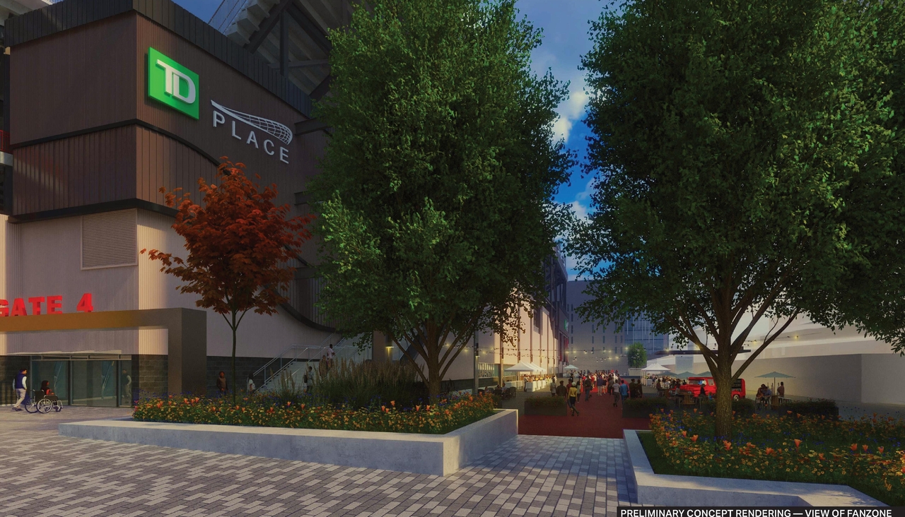 Rendering of building from page 7 of the file '2025-03-06 - Urban Design Brief NNS - D07-12-24-0178'