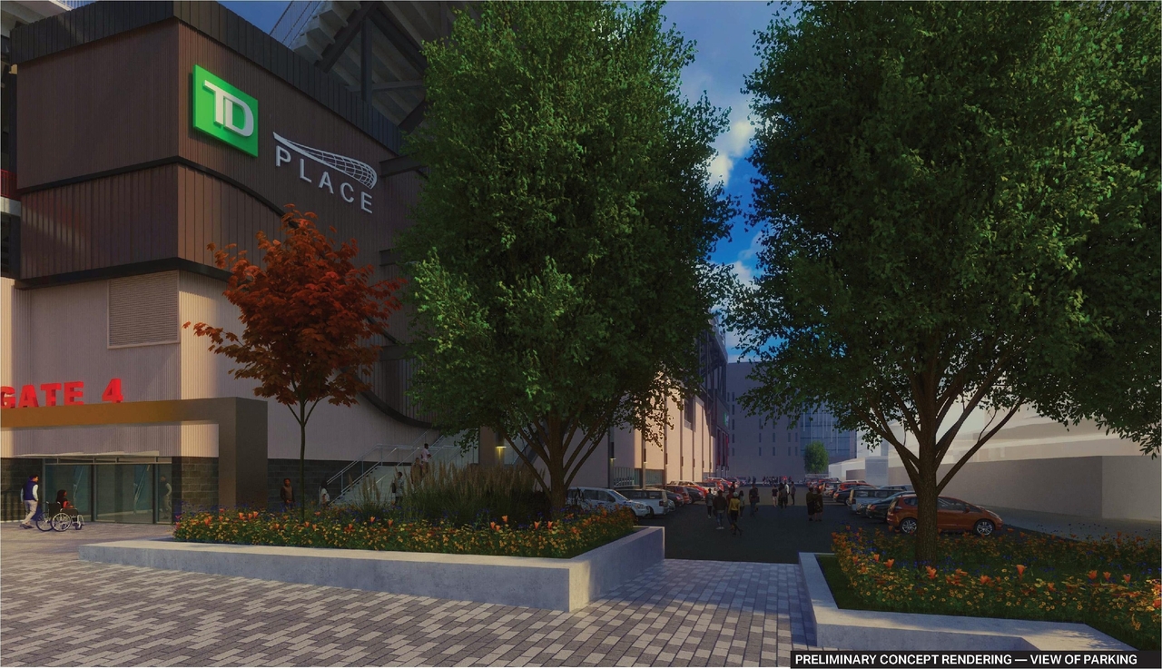 Rendering of building from page 8 of the file '2025-03-06 - Urban Design Brief NNS - D07-12-24-0178'