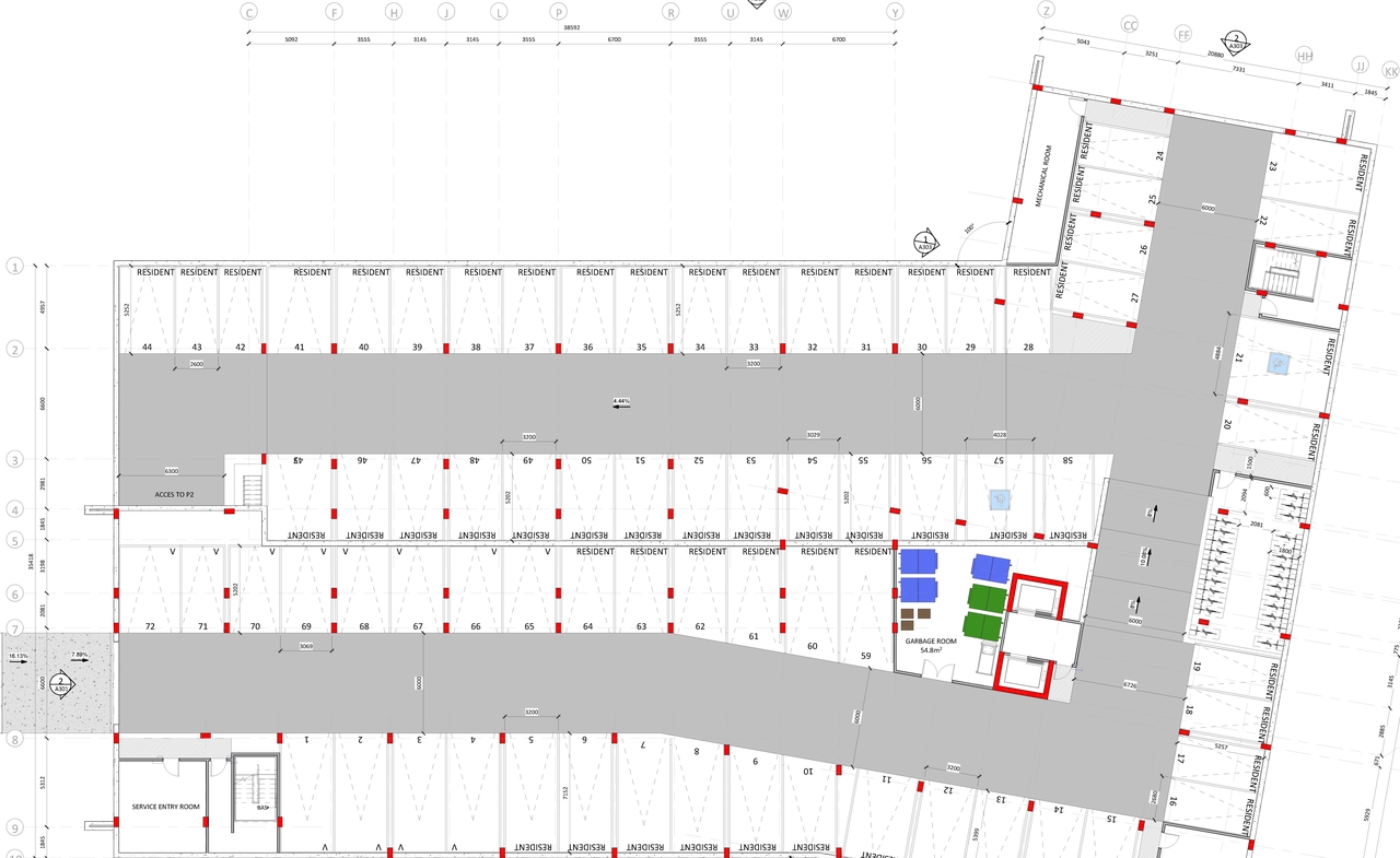 Construction site plan for project from page 4 of the file '2025-05-12 - Building 1 Floor Plans & Elevations - D07-12-25-0005'