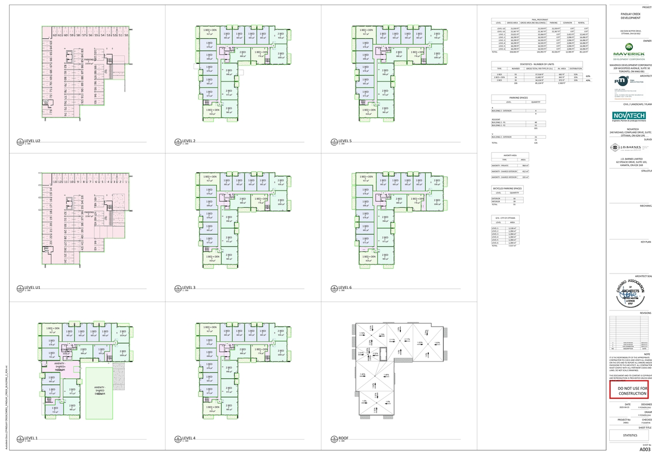 Floor plan for project from page 2 of the file '2025-05-12 - Building 2 Floor Plans & Elevations - D07-12-25-0005'