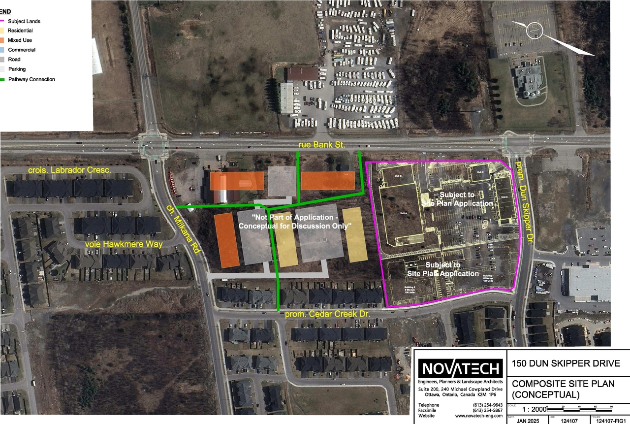 Construction site plan for project from page 12 of the file '2025-01-22 - (Residential) Urban Design Brief - D07-12-25-0005'