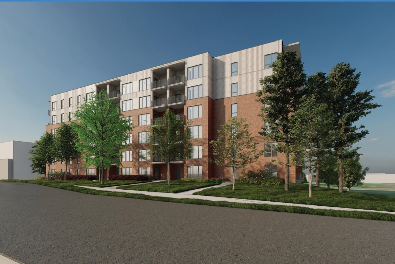 Rendering of building from page 25 of the file '2025-01-22 - (Residential) Urban Design Brief - D07-12-25-0005'