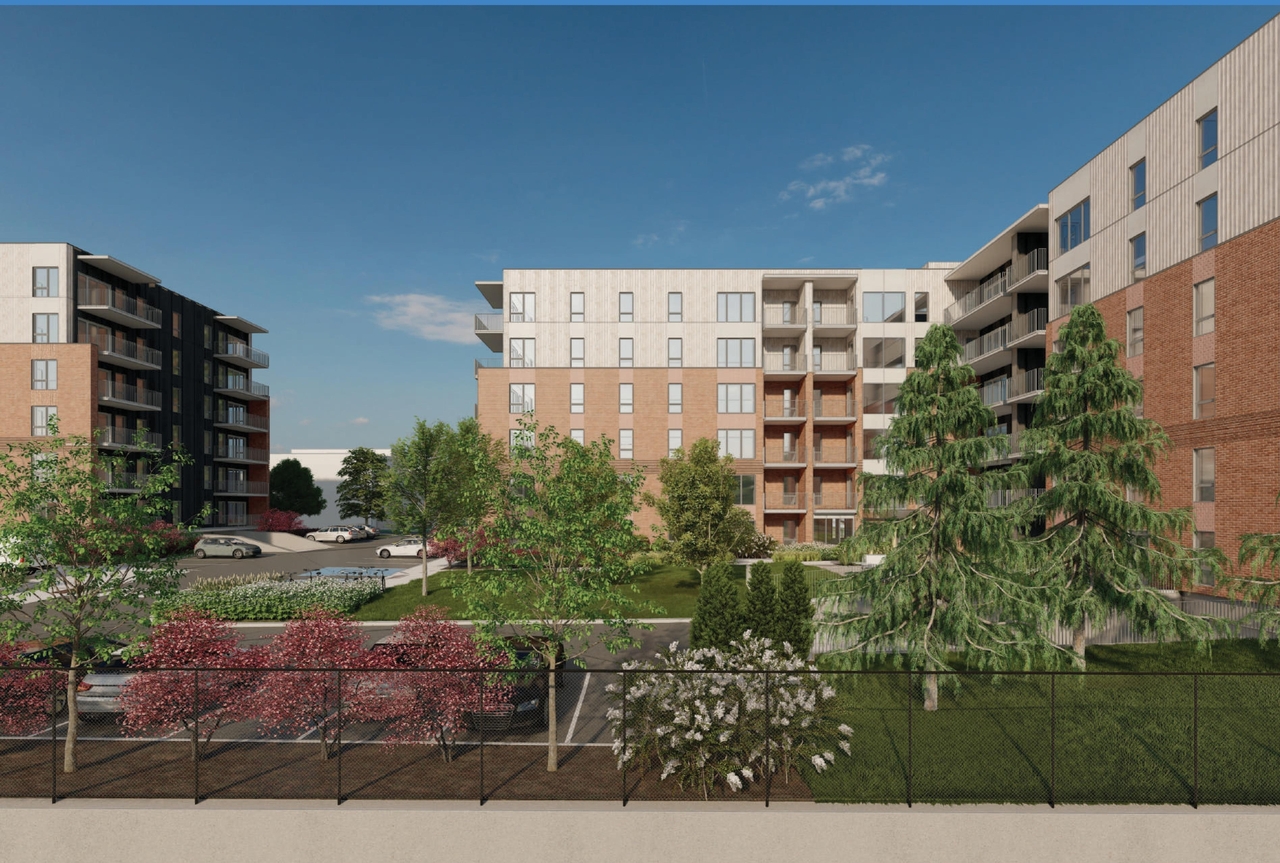 Rendering of building from page 36 of the file '2025-01-22 - (Residential) Urban Design Brief - D07-12-25-0005'