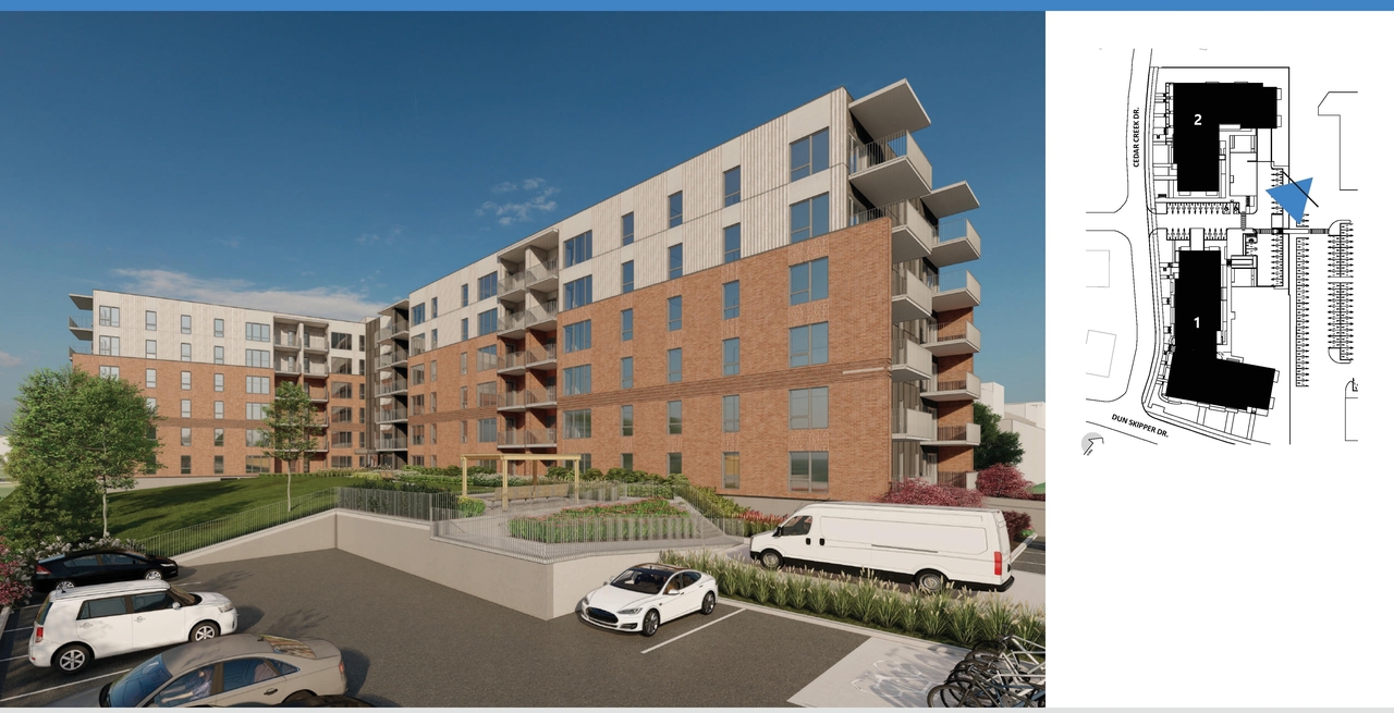 Construction site plan for project from page 38 of the file '2025-01-22 - (Residential) Urban Design Brief - D07-12-25-0005'
