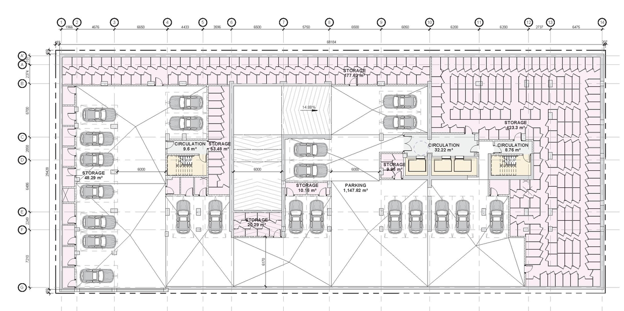 Floor plan for project from page 40 of the file '2025-07-22 - Urban Design Brief - D07-12-25-0010'