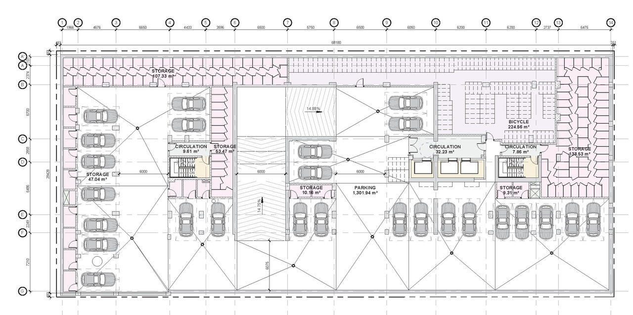 Floor plan for project from page 41 of the file '2025-07-22 - Urban Design Brief - D07-12-25-0010'