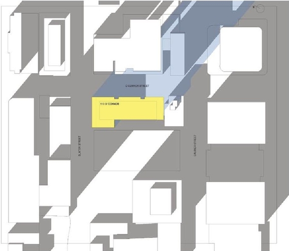 Construction site plan for project from page 59 of the file '2025-07-22 - Urban Design Brief - D07-12-25-0010'