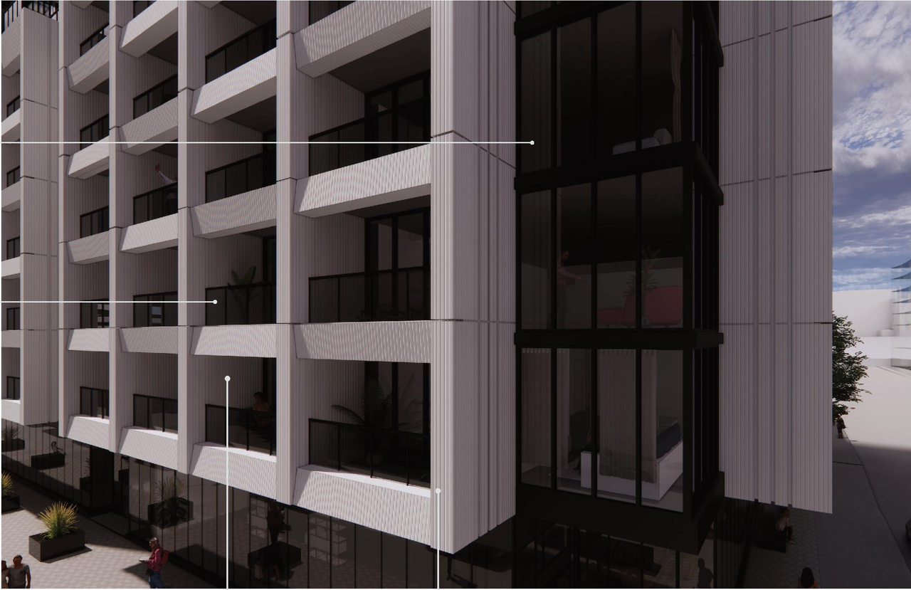 Rendering of building from page 34 of the file '2025-07-22 - UDRP Report - D07-12-25-0010'