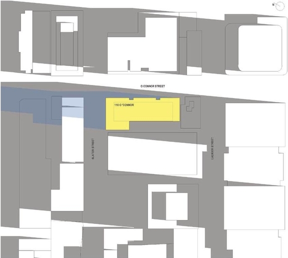 Construction site plan for project from page 63 of the file '2025-07-22 - UDRP Report - D07-12-25-0010'