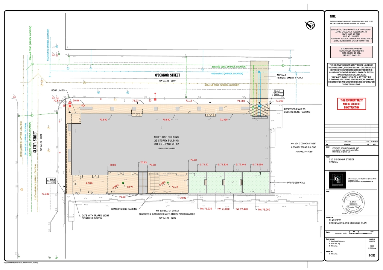 Construction site plan for project from page 76 of the file '2025-07-22 - UDRP Report - D07-12-25-0010'