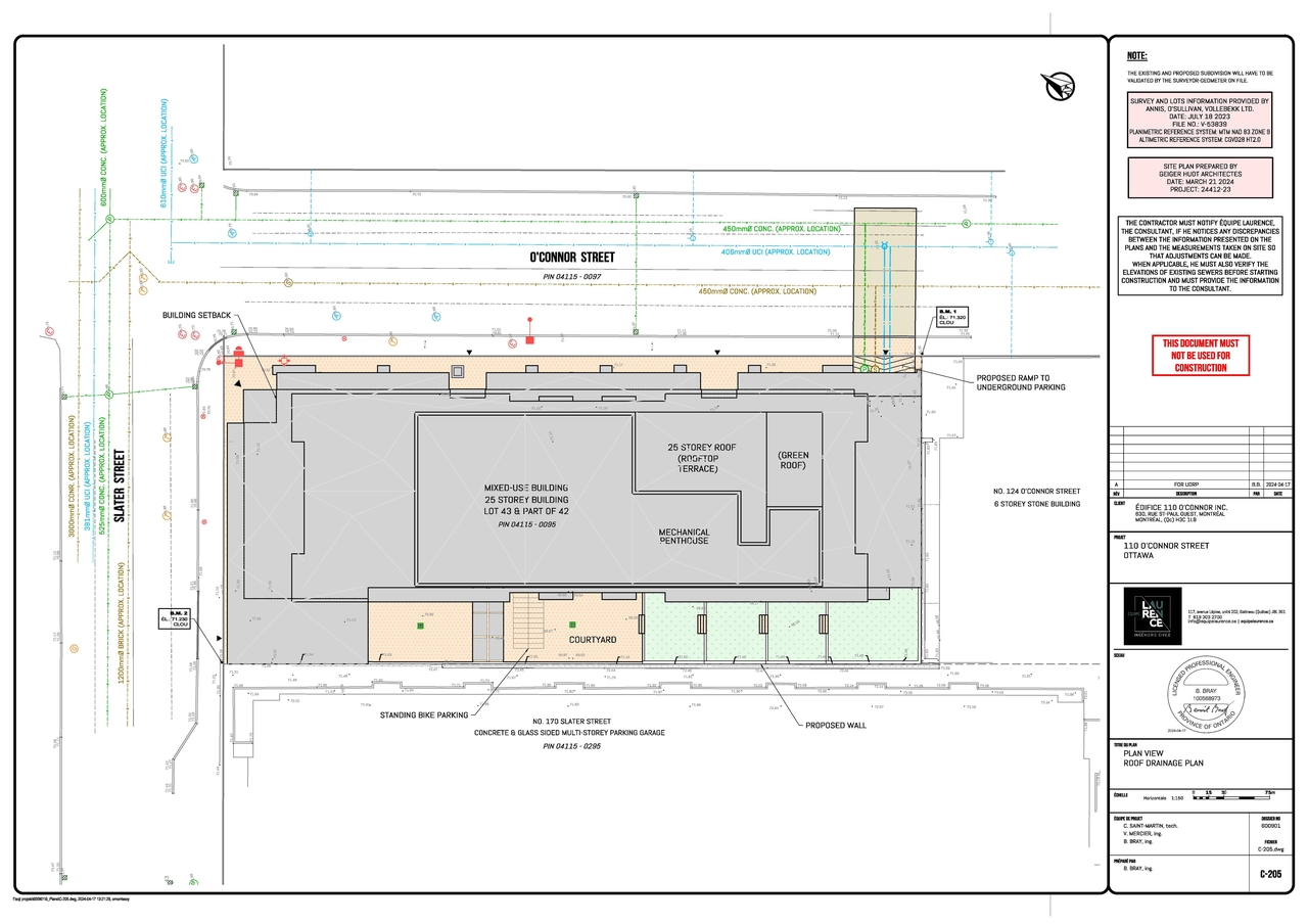 Construction site plan for project from page 78 of the file '2025-07-22 - UDRP Report - D07-12-25-0010'