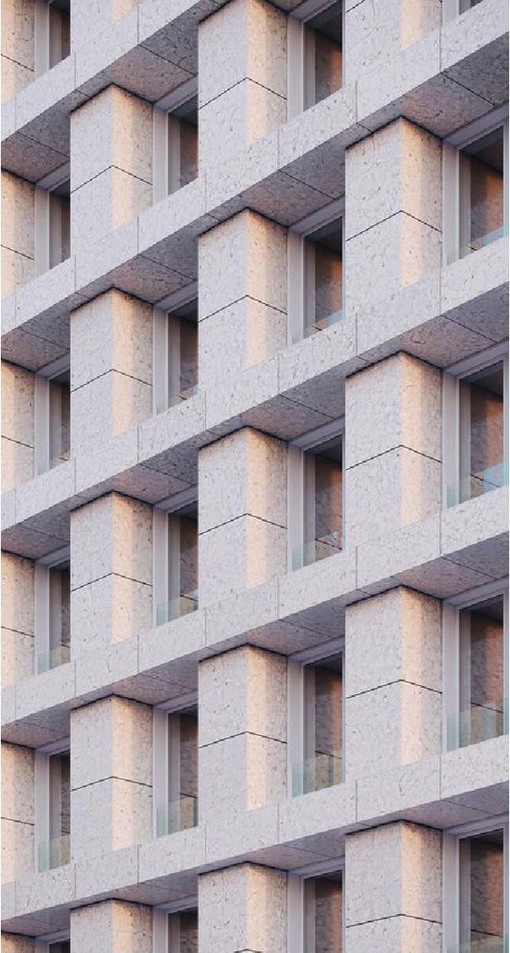 Rendering of building from page 31 of the file '2026-05-19 - Design Brief - D07-12-25-0010'