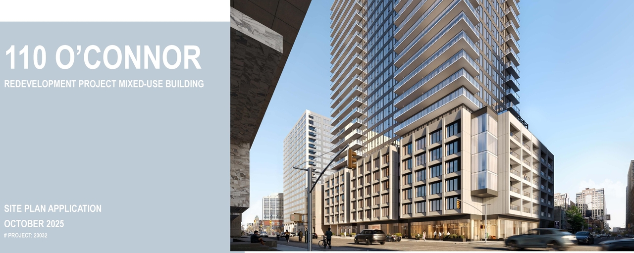 Rendering of building from page 1 of the file '2025-10-30 - Urban Design Brief - D07-12-25-0010'