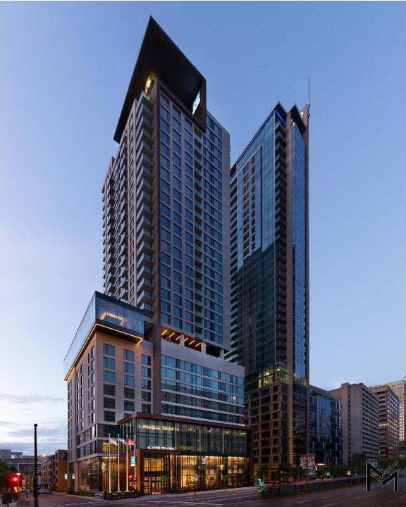 Rendering of building from page 3 of the file '2025-10-30 - Urban Design Brief - D07-12-25-0010'