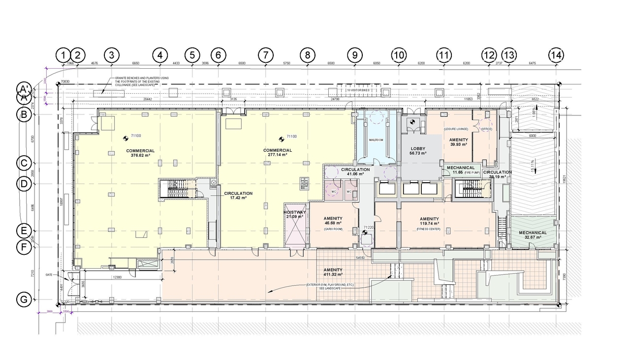 Floor plan for project from page 43 of the file '2025-10-30 - Urban Design Brief - D07-12-25-0010'