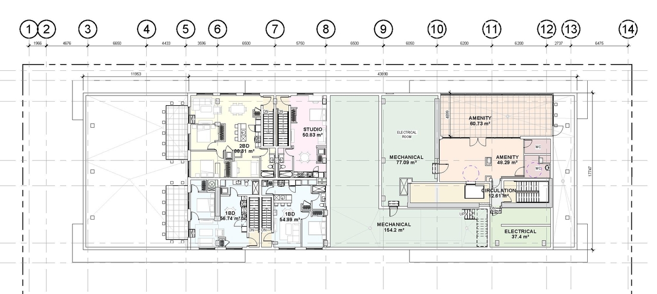 Floor plan for project from page 51 of the file '2025-10-30 - Urban Design Brief - D07-12-25-0010'