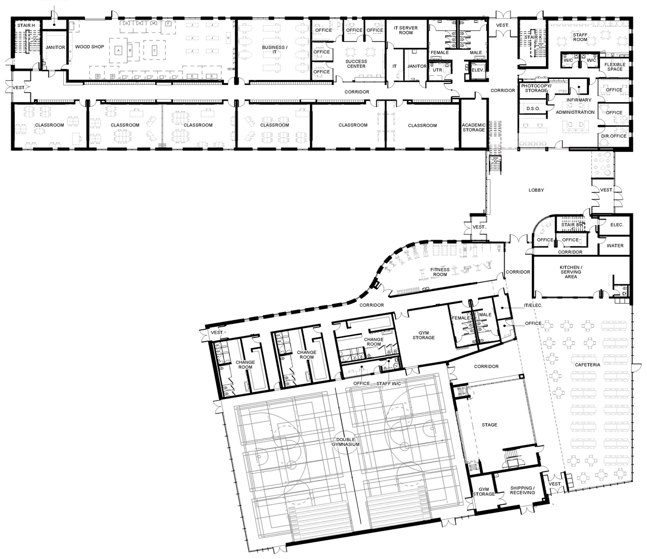 Floor plan for project from page 14 of the file '2025-04-07 - Design Brief & Planning Rationale - D07-12-25-0012'