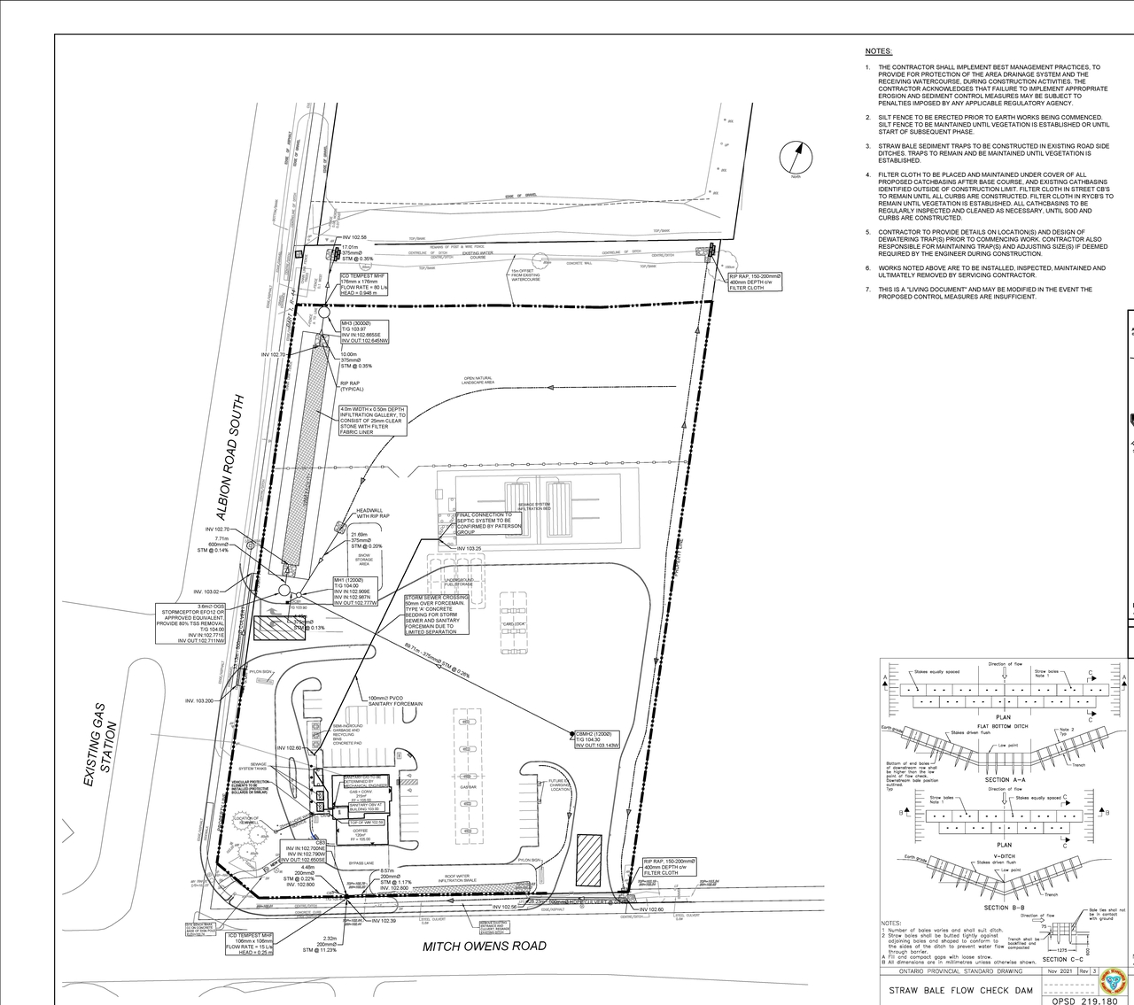 Construction site plan for project from page 88 of the file '2025-04-17 - Design Brief - D07-12-25-0013'