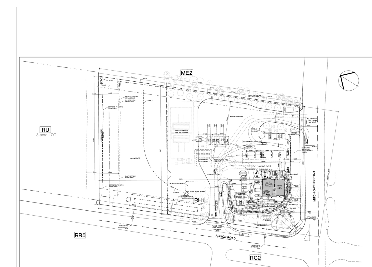 Construction site plan for project from page 26 of the file '2025-06-02 - Design Brief - D07-12-25-0013'