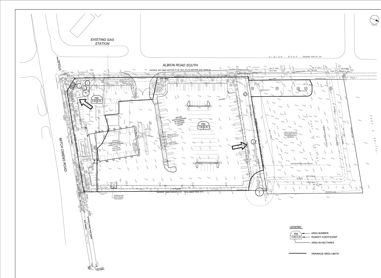 Construction site plan for project from page 54 of the file '2025-02-03 - Design Brief - D07-12-25-0013'