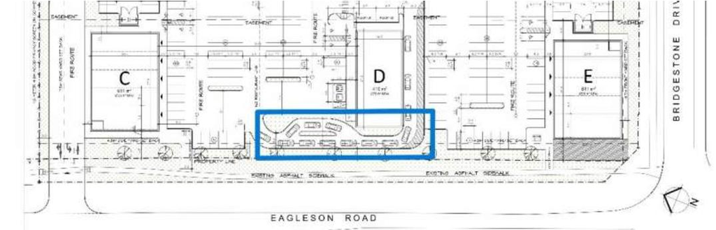 Construction site plan for project from page 26 of the file '2025-07-31 - Design Brief - D07-12-25-0014'
