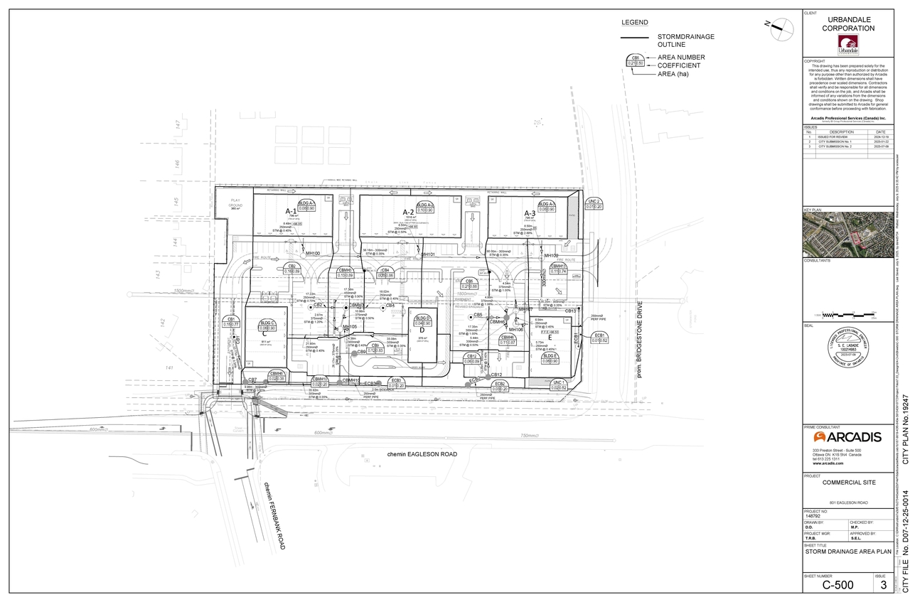 Construction site plan for project from page 77 of the file '2025-07-31 - Design Brief - D07-12-25-0014'