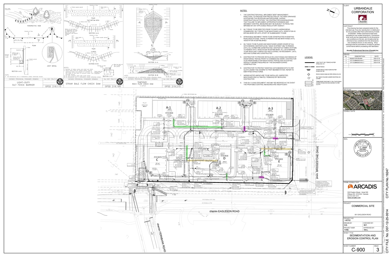 Construction site plan for project from page 94 of the file '2025-07-31 - Design Brief - D07-12-25-0014'