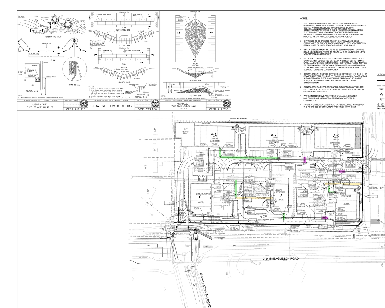 Construction site plan for project from page 94 of the file '2025-07-31 - Design Brief - D07-12-25-0014'