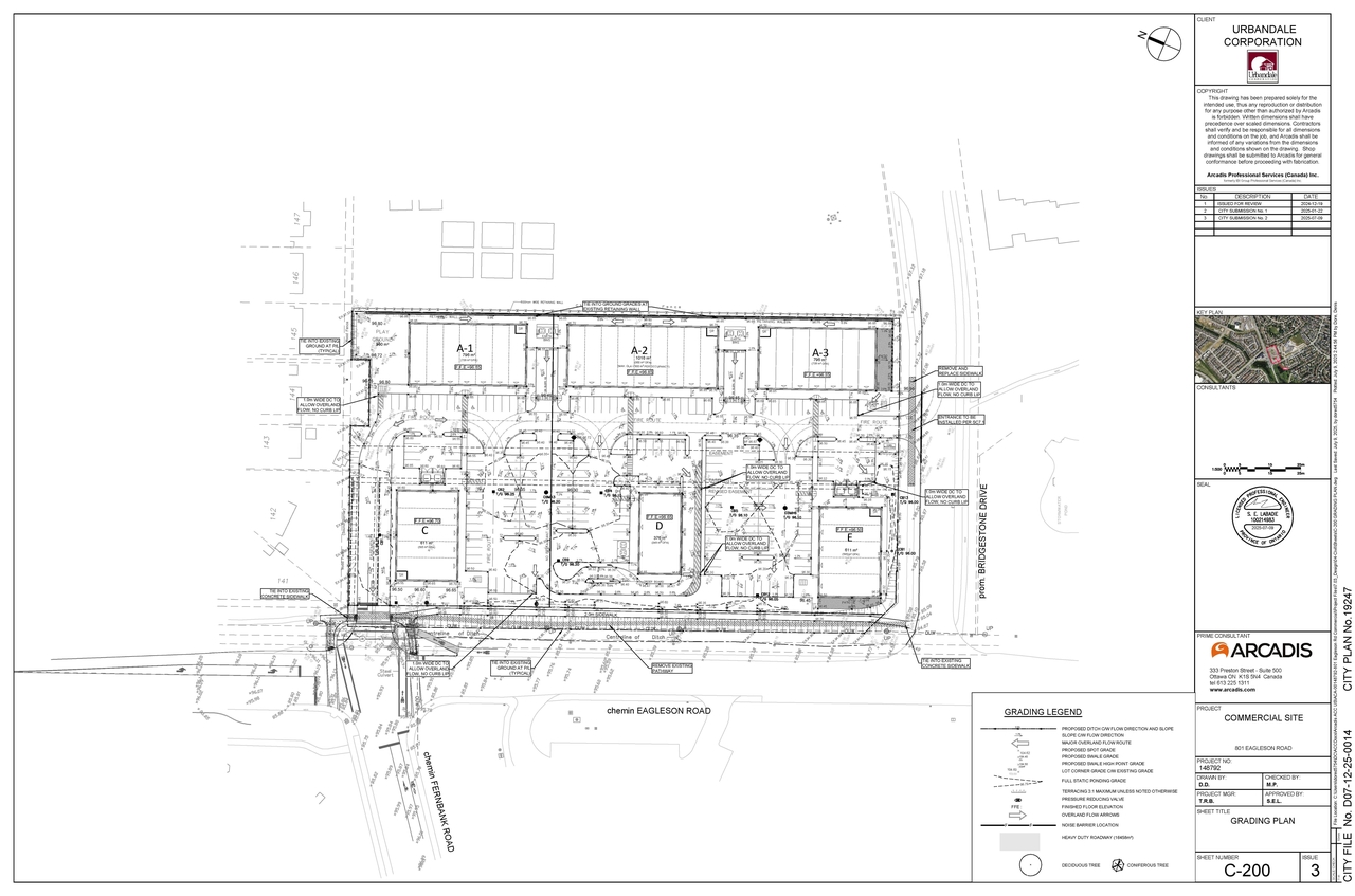 Construction site plan for project from page 96 of the file '2025-07-31 - Design Brief - D07-12-25-0014'