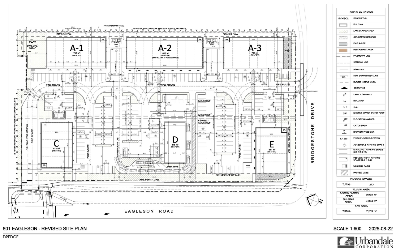 Construction site plan for project from page 20 of the file '2025-10-01 - Design Brief - D07-12-25-0014'