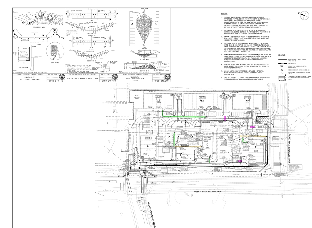 Construction site plan for project from page 94 of the file '2025-10-01 - Design Brief - D07-12-25-0014'