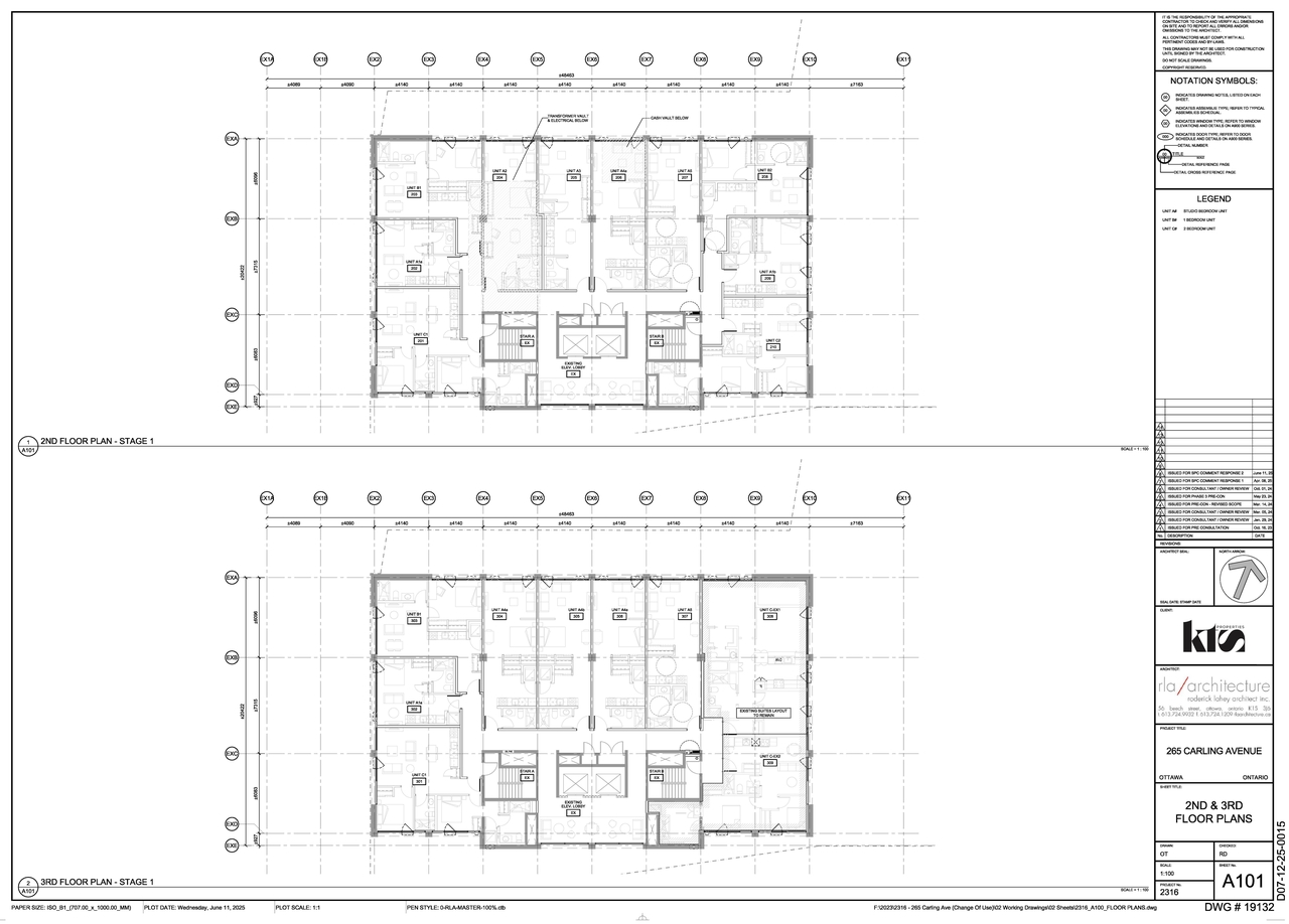 Construction site plan for project from page 3 of the file '2025-06-17 - Site Plan Elevations & Floor Plans - D07-12-25-0015'