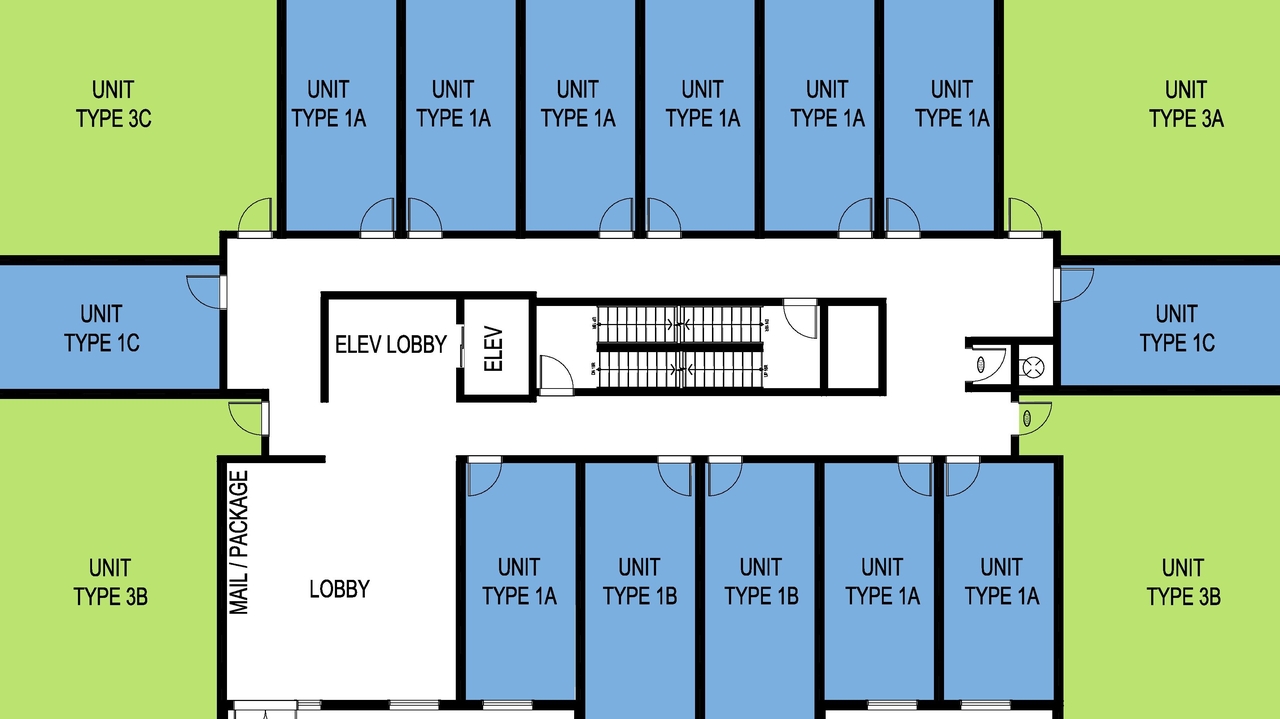 Floor plan for project from page 1 of the file '2025-04-17 - Floor Plans - D07-12-25-0018'