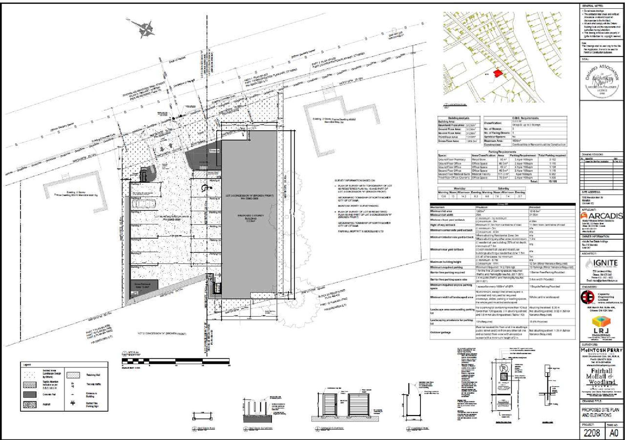 Construction site plan for project from page 28 of the file '2025-03-03 - Urban Design Brief - D07-12-25-0022'