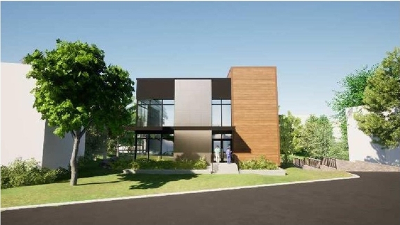 Rendering of building from page 23 of the file '2025-11-28 - Urban Design Brief - D07-12-25-0022'