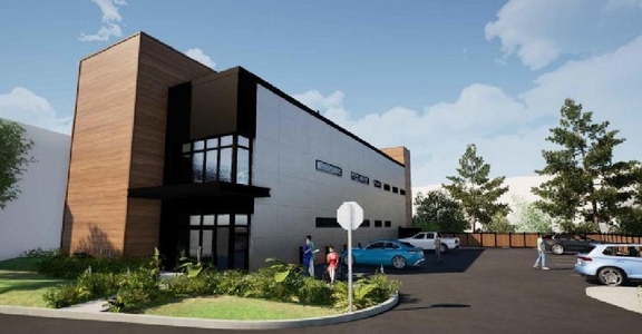 Rendering of building from page 6 of the file '2025-11-28 - Urban Design Brief - D07-12-25-0022'