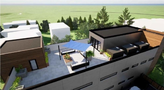 Rendering of building from page 6 of the file '2025-11-28 - Urban Design Brief - D07-12-25-0022'