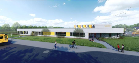 Rendering of building from page 2 of the file '2025-06-20 - Exterior Finishes & Perspectives - D07-12-25-0023'