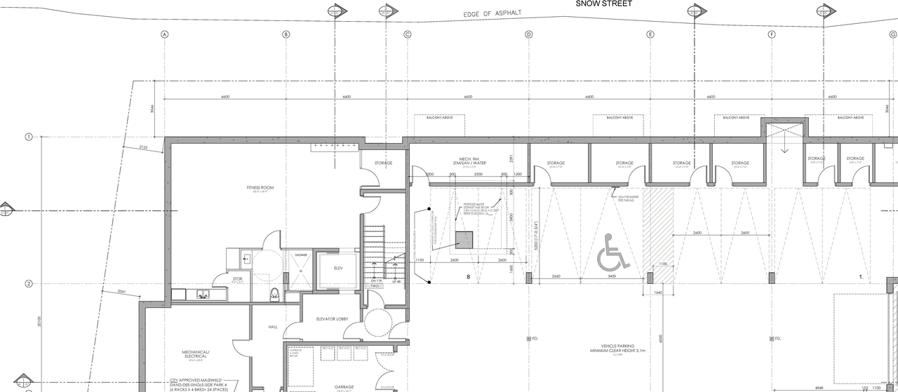 Construction site plan for project from page 1 of the file '2026-03-06 - Floor Plans - D07-12-25-0028'