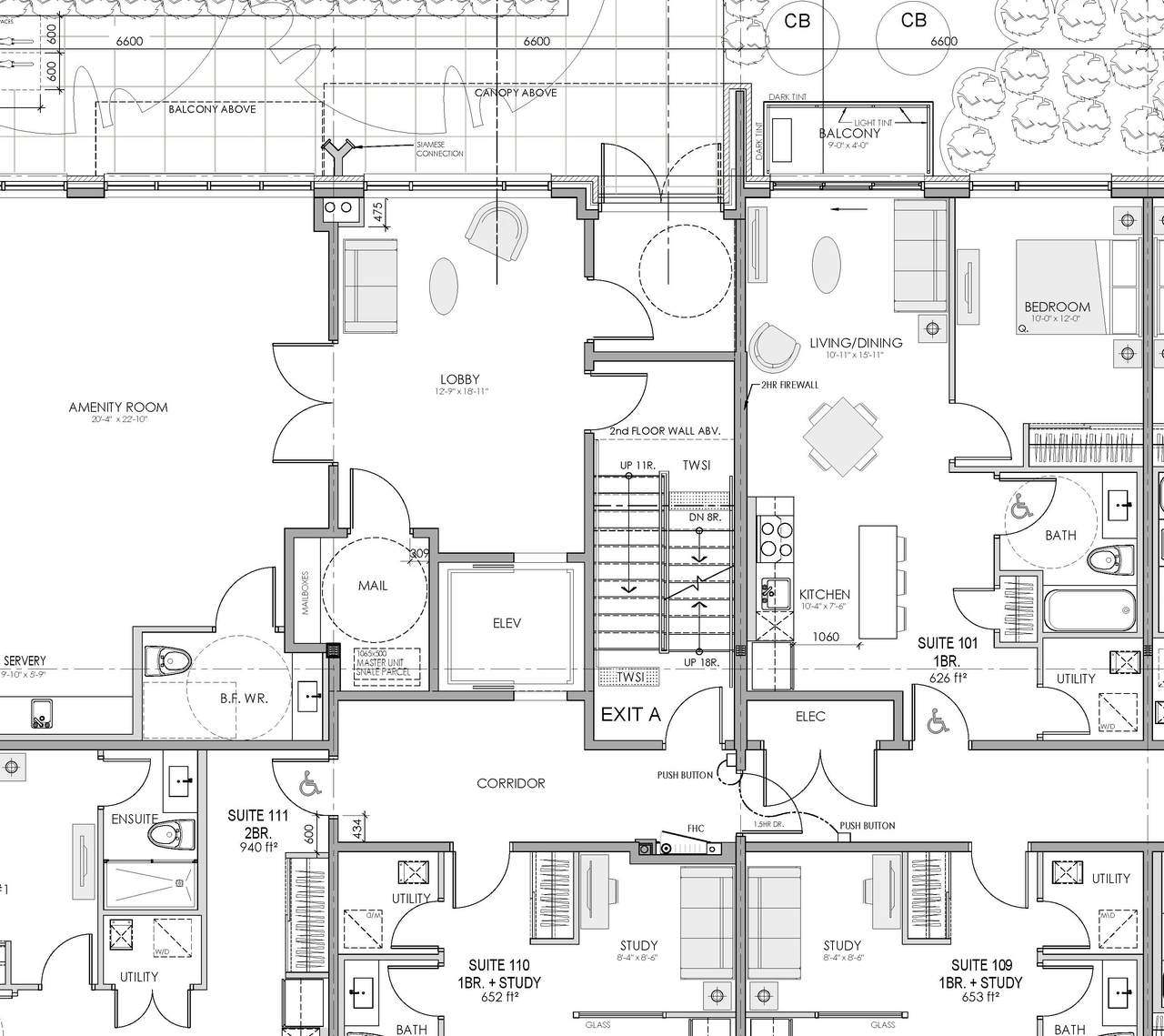 Construction site plan for project from page 2 of the file '2026-03-06 - Floor Plans - D07-12-25-0028'