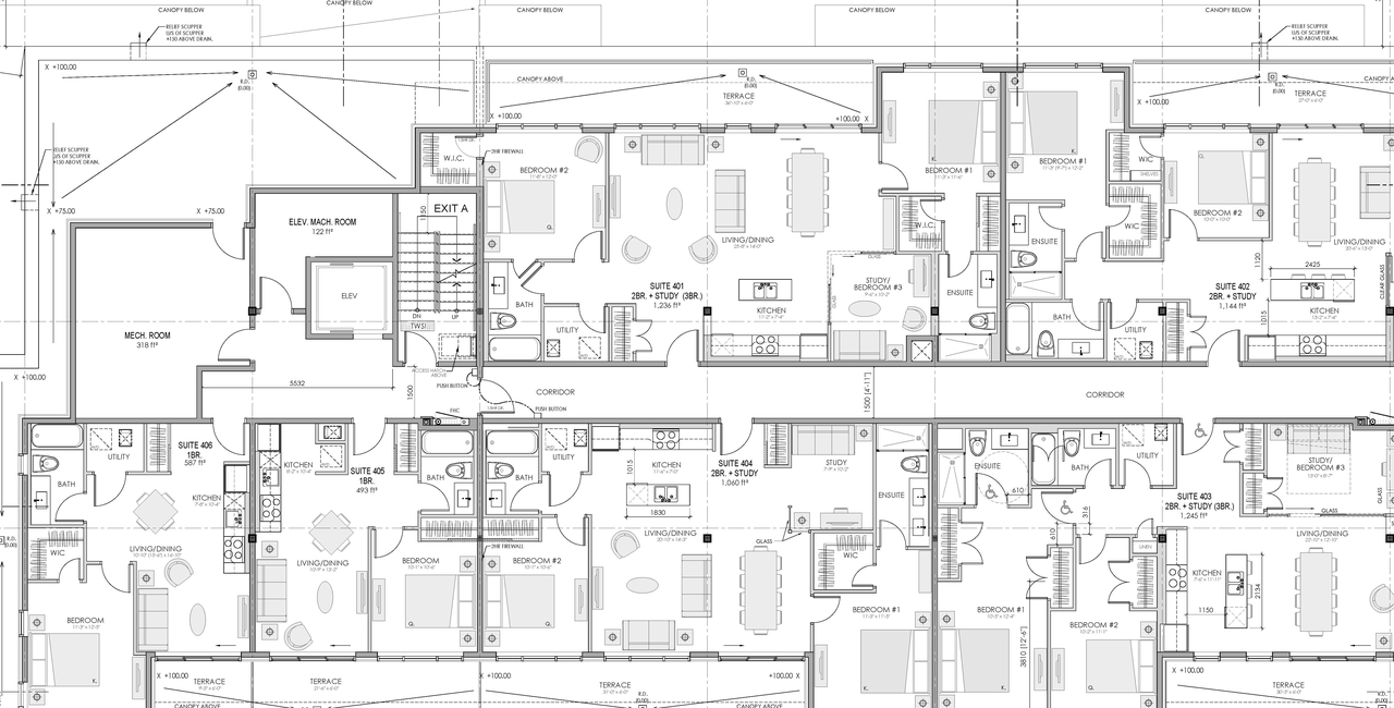 Construction site plan for project from page 4 of the file '2026-03-06 - Floor Plans - D07-12-25-0028'